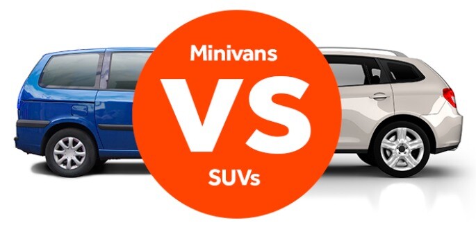 Миниван под наем или SUV под наем за пътуване с група?